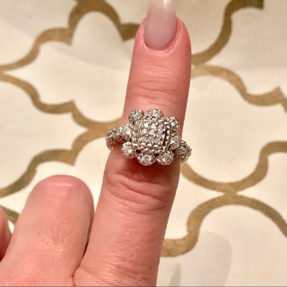 Judith Ripka Jewelry - Judith Ripka Sterling Silver Sz 8